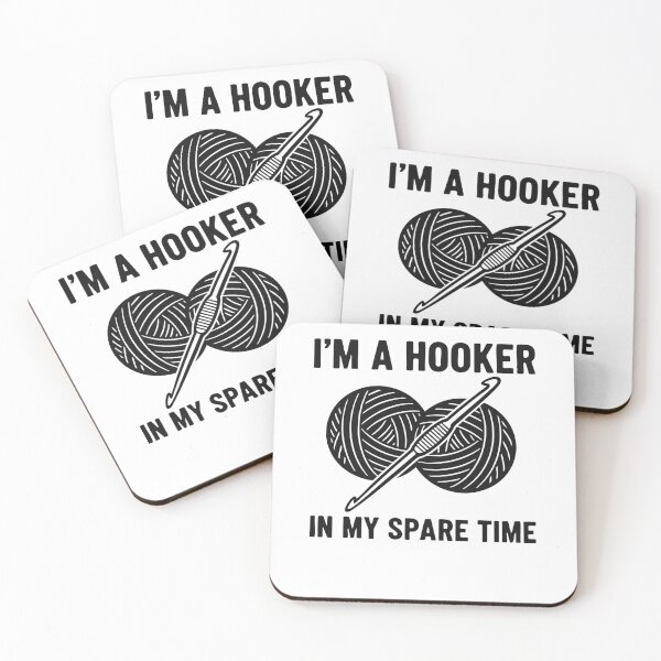 Item preview, Funny Crochet Lover Im A Hooker In My Spare Time designed and sold by LuminOrb.