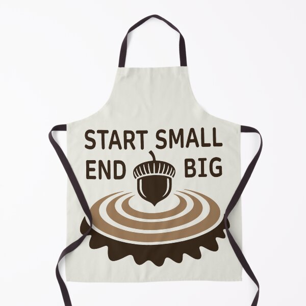 Item preview, Start Small End Big Acorn Ripple Motivational Nature Quote Art designed and sold by SplashTastic.