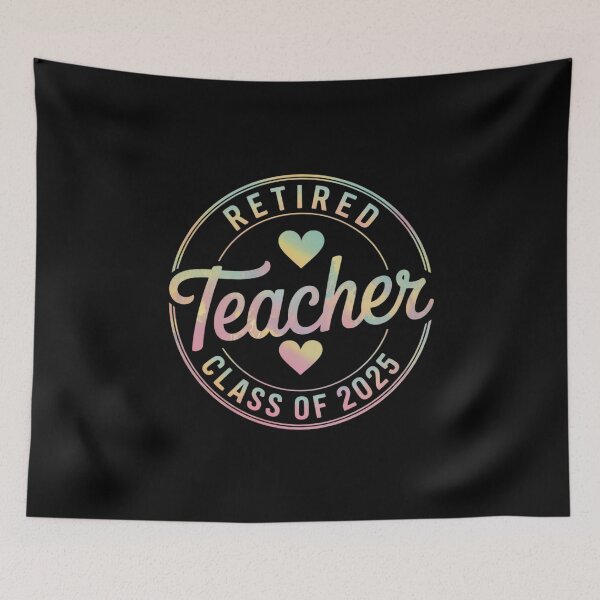 Item preview, Retired Teacher Class Of 2025 Tie Dye Retirement designed and sold by joyouartArt.