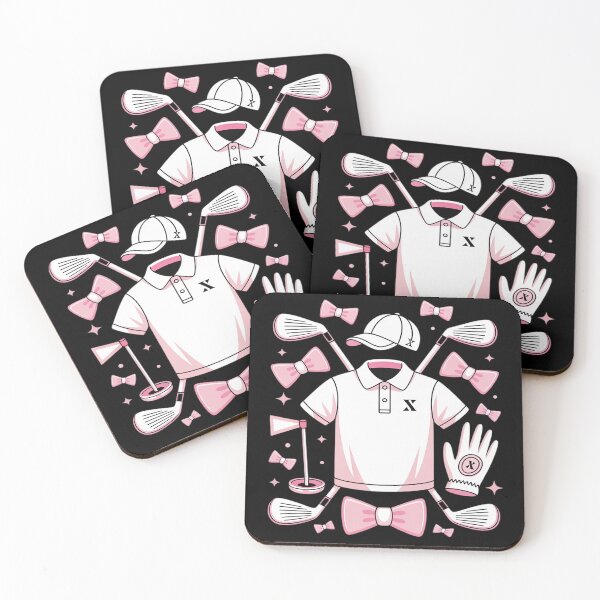 Item preview, Girly Golf with Bows and Clubs Pink Golf Girl Summer designed and sold by Voidbinder.