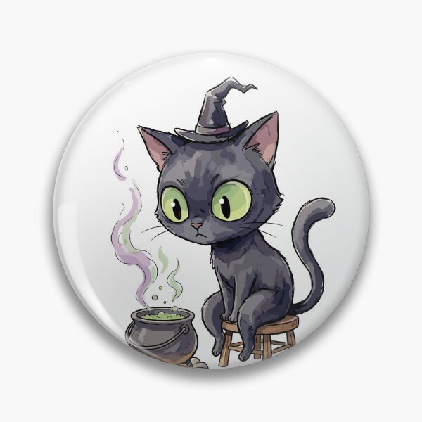 Item preview, Cute Witchcraft Art: Familiar Cat's Brew designed and sold by bapupa.