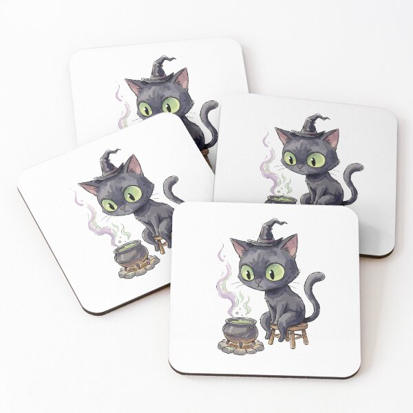 Item preview, Cute Witchcraft Art: Familiar Cat's Brew designed and sold by bapupa.
