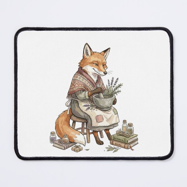 Item preview, Cute Witchcraft Art: Fox and the Mortar designed and sold by bapupa.