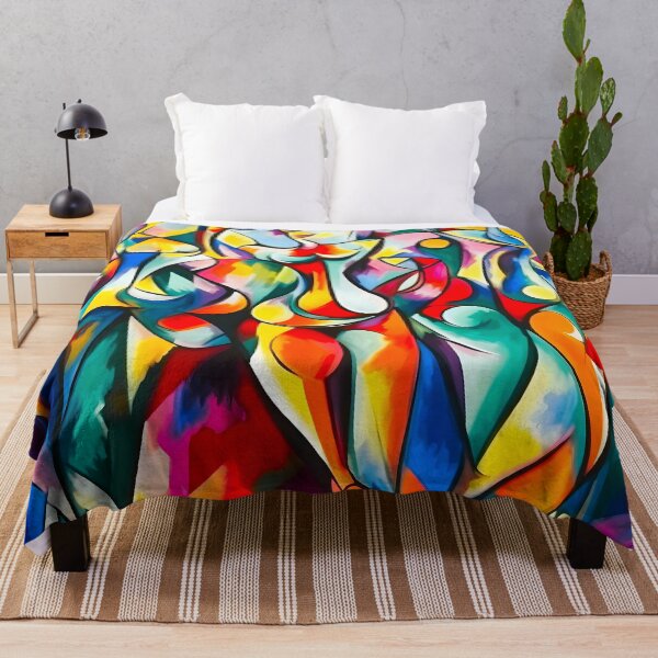 Item preview, Women Dancing Colorful Abstract Art Modern Contemporary designed and sold by Velvetia.