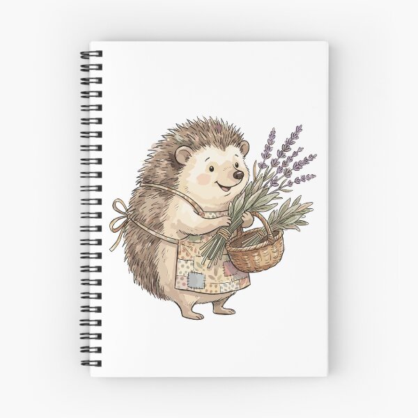 Item preview, Cute Witchcraft Art: Hedgehog Herb Gatherer designed and sold by bapupa.