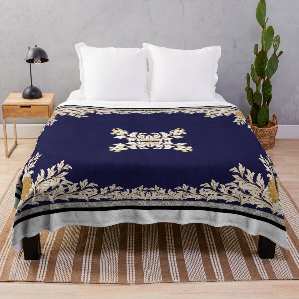 Item preview, Blue Persian rug design featuring elegant traditional floral and ornamental motifs with a refined vintage aesthetic. designed and sold by Line-Aura.