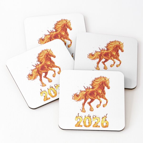 Item preview, Running Fire Horse 2026 – Year of the Horse Flame Artwork designed and sold by Baby Adee Collective.