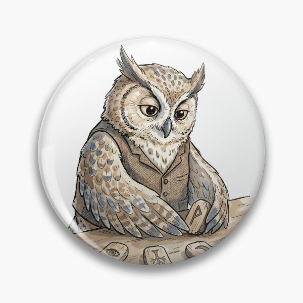 Item preview, Cute Witchcraft Art: Owl's Rune Reading designed and sold by bapupa.