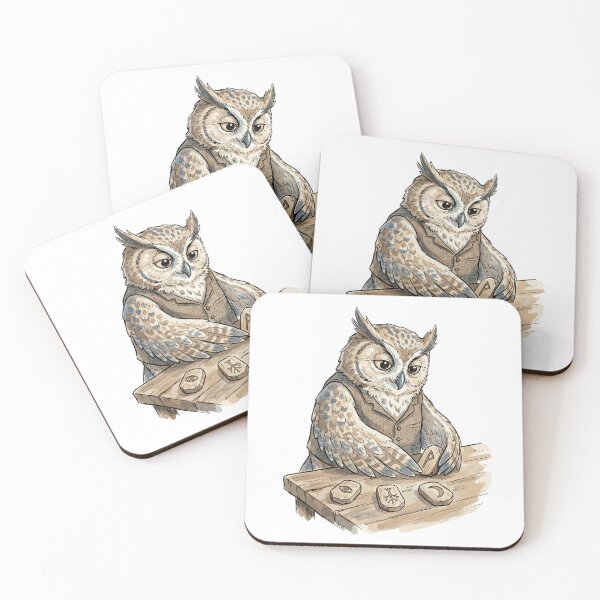 Item preview, Cute Witchcraft Art: Owl's Rune Reading designed and sold by bapupa.