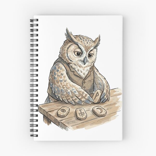 Item preview, Cute Witchcraft Art: Owl's Rune Reading designed and sold by bapupa.