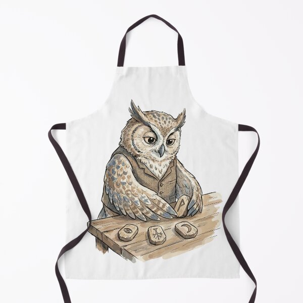 Item preview, Cute Witchcraft Art: Owl's Rune Reading designed and sold by bapupa.
