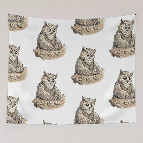 Item preview, Cute Witchcraft Art: Owl's Rune Reading designed and sold by bapupa.