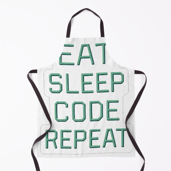 Item preview,  Eat Sleep Code Repeat – Monospace Tech Quote T-Shirt designed and sold by mbmstores.