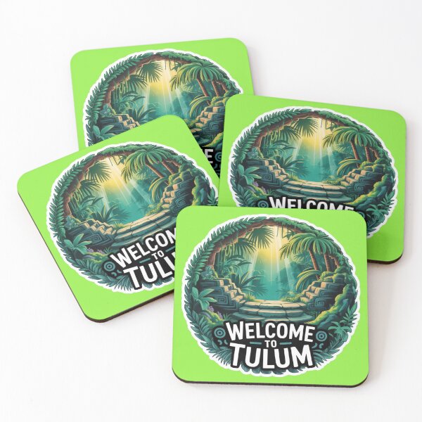 Item preview, Tulum Jungle Portal Sticker – Tropical Travel Adventure Design designed and sold by Timeless Design.