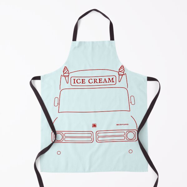 Item preview, Bedford CF classic ice cream van outline red designed and sold by soitwouldseem.