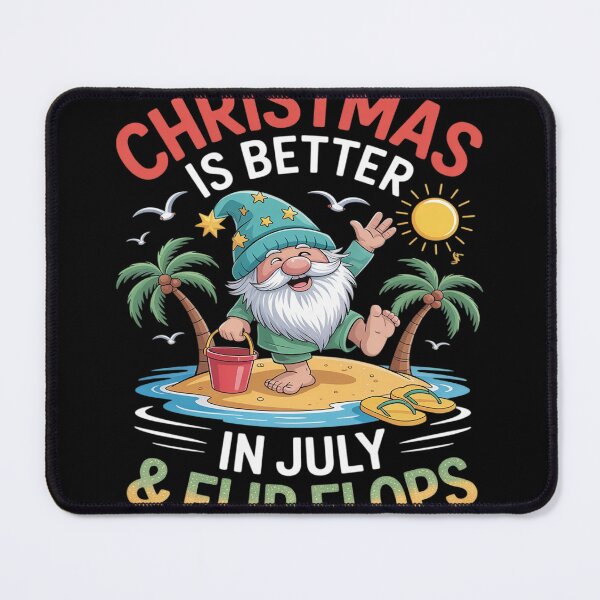Item preview, Gnome On The Beach Christmas Is Better In July And Flip Flop designed and sold by Voidbinder.