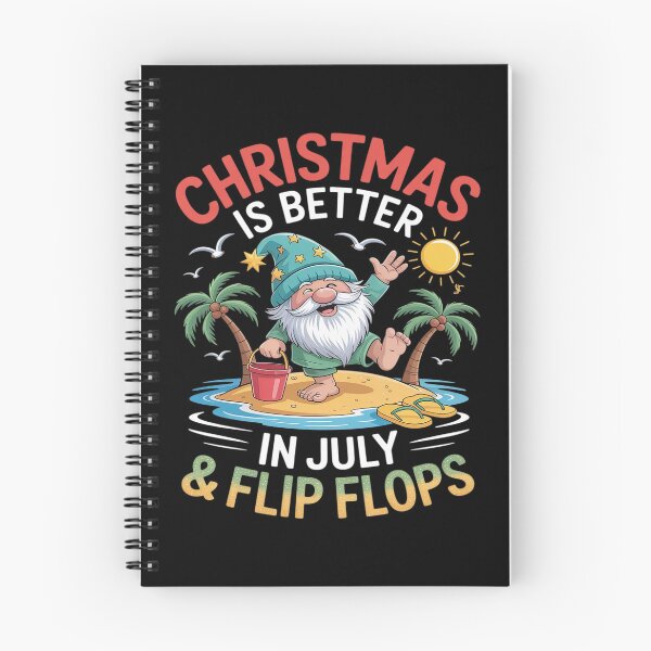 Item preview, Gnome On The Beach Christmas Is Better In July And Flip Flop designed and sold by Voidbinder.