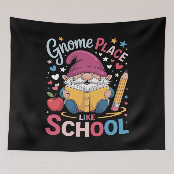 Item preview, Gnome Place Like School Colorful Gnome Lover Teacher Student designed and sold by Voidbinder.