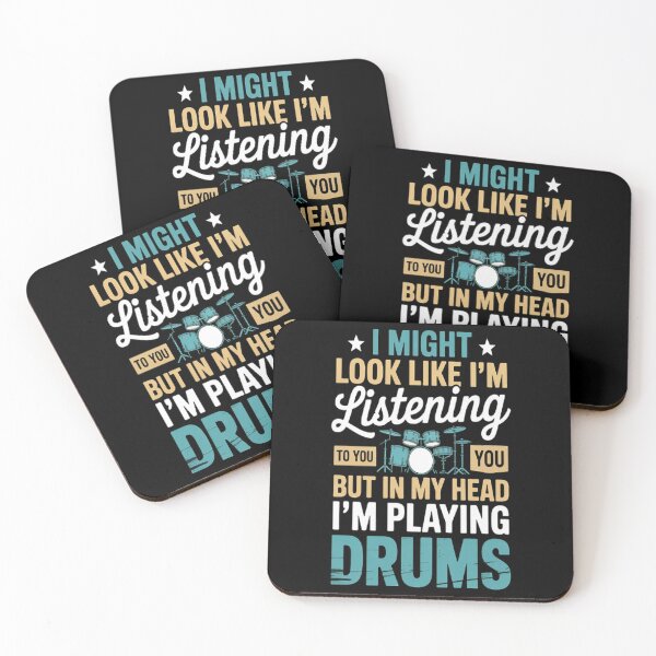 Item preview, I Might Look Like I'm Listening To You Music Drums designed and sold by gandebro.