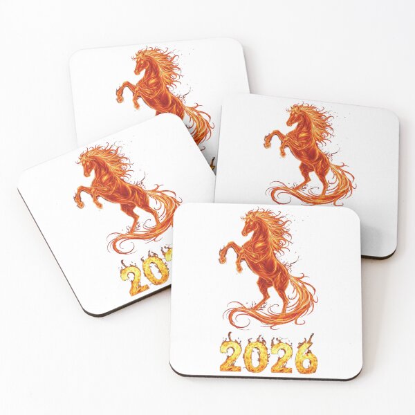 Item preview, Rising Fire Horse 2026 – Chinese Zodiac Fantasy Illustration designed and sold by Baby Adee Collective.