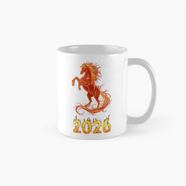 Item preview, Rising Fire Horse 2026 – Chinese Zodiac Fantasy Illustration designed and sold by Baby Adee Collective.