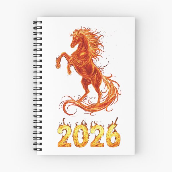 Item preview, Rising Fire Horse 2026 – Chinese Zodiac Fantasy Illustration designed and sold by Baby Adee Collective.