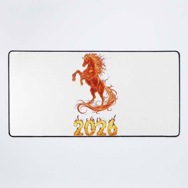 Item preview, Rising Fire Horse 2026 – Chinese Zodiac Fantasy Illustration designed and sold by Baby Adee Collective.