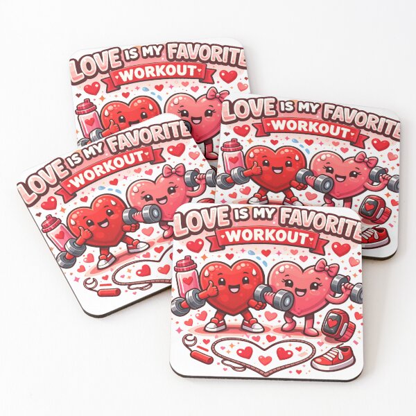 Item preview, Love Is My Favorite Workout designed and sold by Mystic Wild Studio.