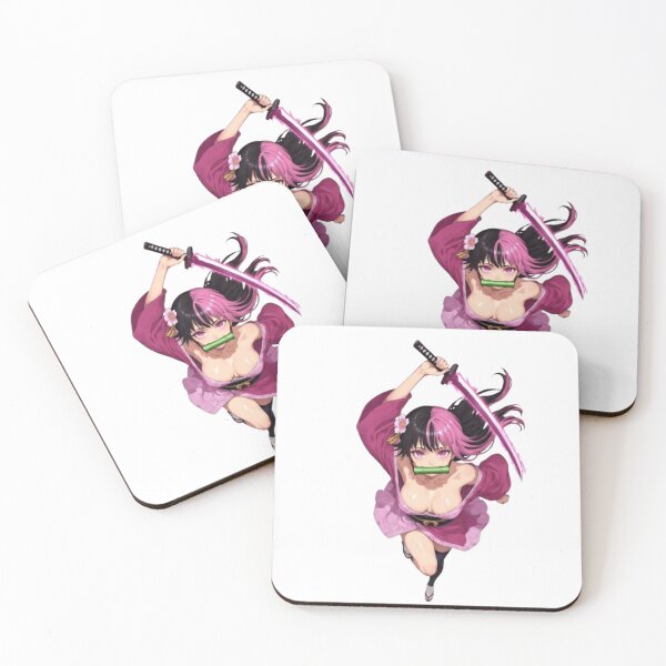 Item preview, Nezuko Demon Slayer Fanart – Pink Hair Sword Kawaii designed and sold by JonathanP514.