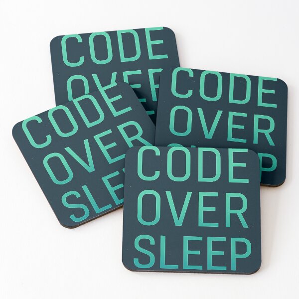 Item preview, Code Over Sleep – Clean Developer Humor T-Shirt designed and sold by mbmstores.