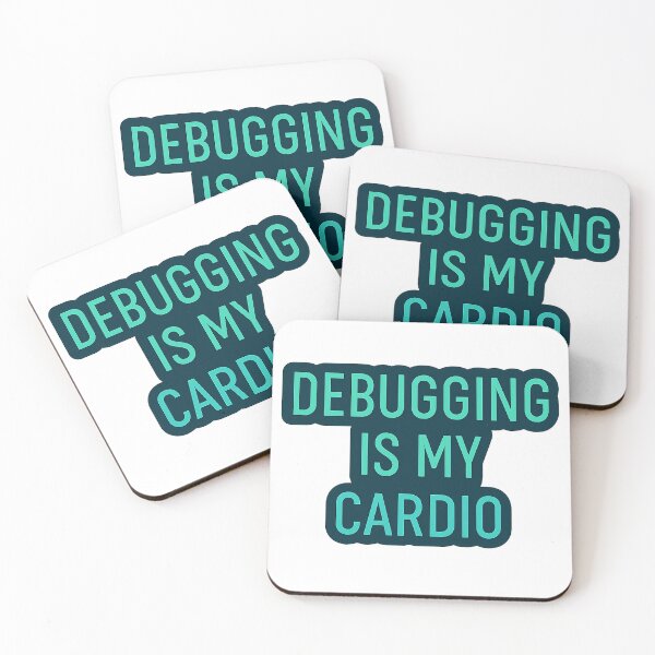 Item preview, Debugging Is My Cardio – Minimal Tech Joke T-Shirt designed and sold by mbmstores.