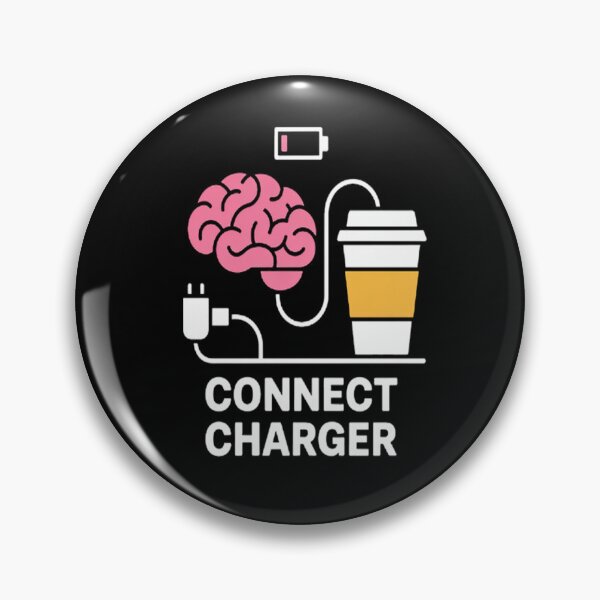 Item preview, Caffeine Design Connect Charger Coffee Brain Empty Battery designed and sold by mandiana.