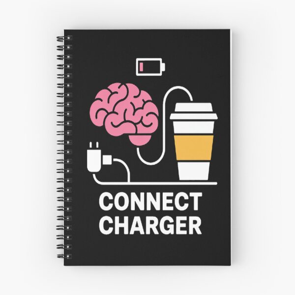 Item preview, Caffeine Design Connect Charger Coffee Brain Empty Battery designed and sold by mandiana.