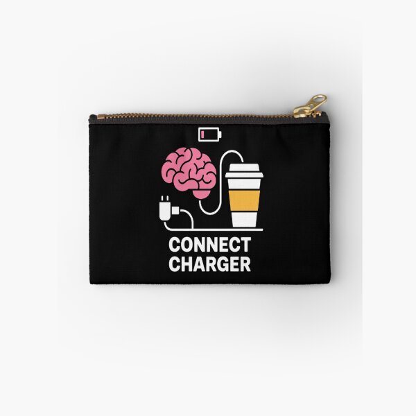 Item preview, Caffeine Design Connect Charger Coffee Brain Empty Battery designed and sold by mandiana.