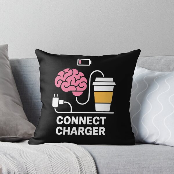 Item preview, Caffeine Design Connect Charger Coffee Brain Empty Battery designed and sold by mandiana.
