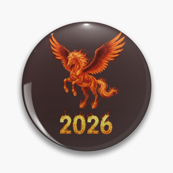 Item preview, Winged Fire Horse 2026 – Mythical Zodiac Flame Design designed and sold by Baby Adee Collective.