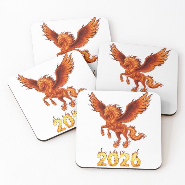 Item preview, Winged Fire Horse 2026 – Mythical Zodiac Flame Design designed and sold by Baby Adee Collective.