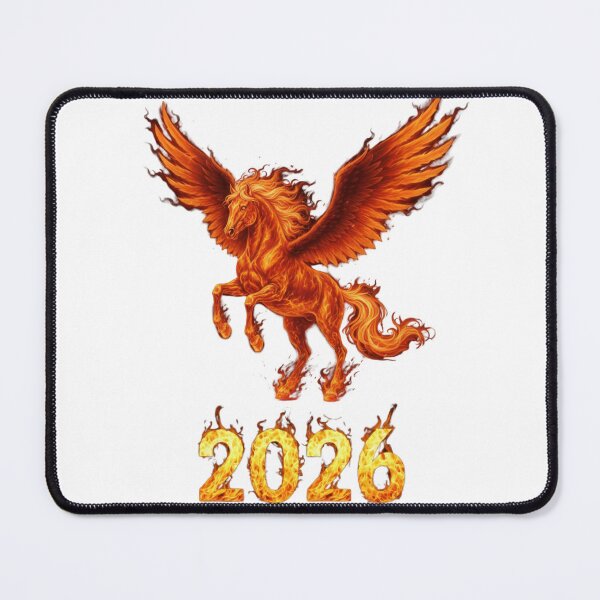 Item preview, Winged Fire Horse 2026 – Mythical Zodiac Flame Design designed and sold by Baby Adee Collective.