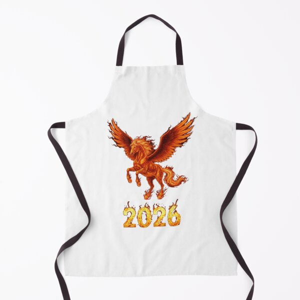 Item preview, Winged Fire Horse 2026 – Mythical Zodiac Flame Design designed and sold by Baby Adee Collective.