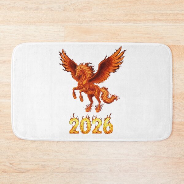 Item preview, Winged Fire Horse 2026 – Mythical Zodiac Flame Design designed and sold by Baby Adee Collective.