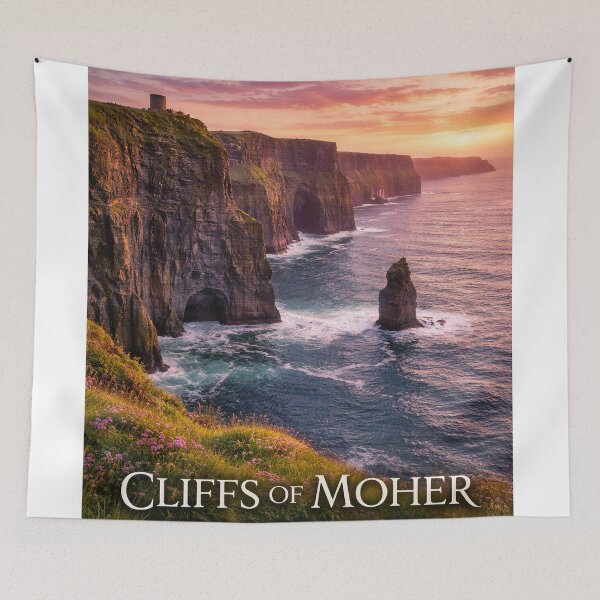 Item preview, Cliffs of Moher at Sunset designed and sold by Lunara Glow.