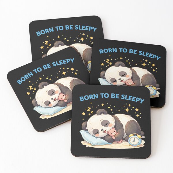 Item preview, Born To Be Sleepy Cute Panda designed and sold by Papier Atelier Art.