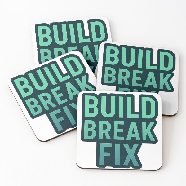 Item preview, Build Break Fix – Bold Coding Mindset T-Shirt designed and sold by mbmstores.