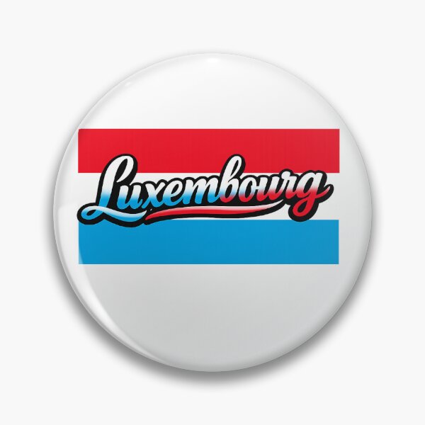 Item preview, Luxembourg Flag Typography Design | Luxembourg National Pride Tricolor Art designed and sold by GarnerSupplyCo.