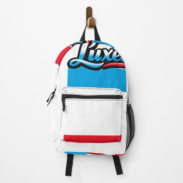 Item preview, Luxembourg Flag Typography Design | Luxembourg National Pride Tricolor Art designed and sold by GarnerSupplyCo.