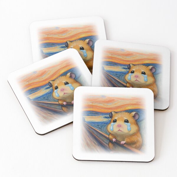 Item preview, Crying Hamster Scream Meme Art Parody designed and sold by gaogle.