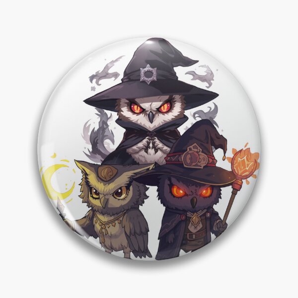 Item preview, Nightwatch Triad – The Three Arcane Owl Brothers designed and sold by Monzora.