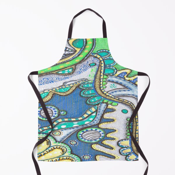 Item preview, Zentangle Abstract Art - Hidden Dino Organic Pattern designed and sold by ColorWander.