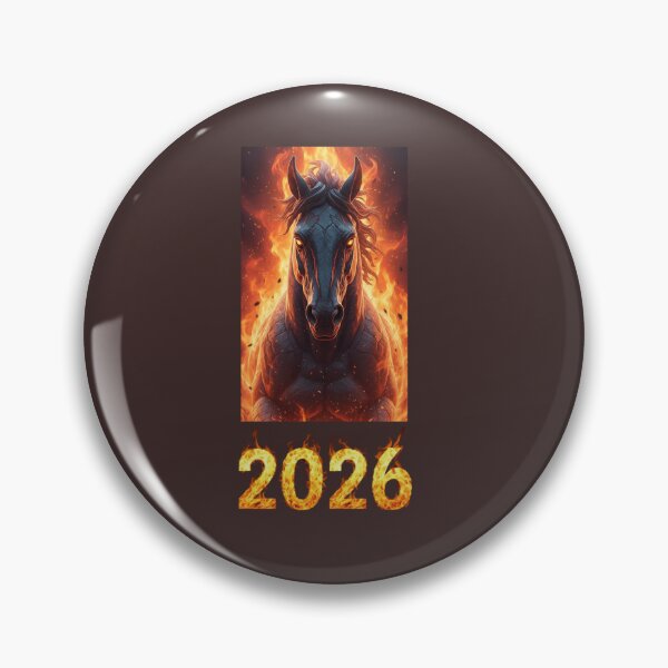 Item preview, Fire Horse Portrait 2026 – Powerful Zodiac Flame Artwork designed and sold by Baby Adee Collective.