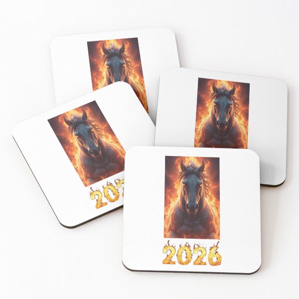 Item preview, Fire Horse Portrait 2026 – Powerful Zodiac Flame Artwork designed and sold by Baby Adee Collective.